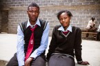 Students at high school in Lusaka, Zambia
